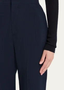Loro PianaBreeze Wool Straight-Leg Trousers