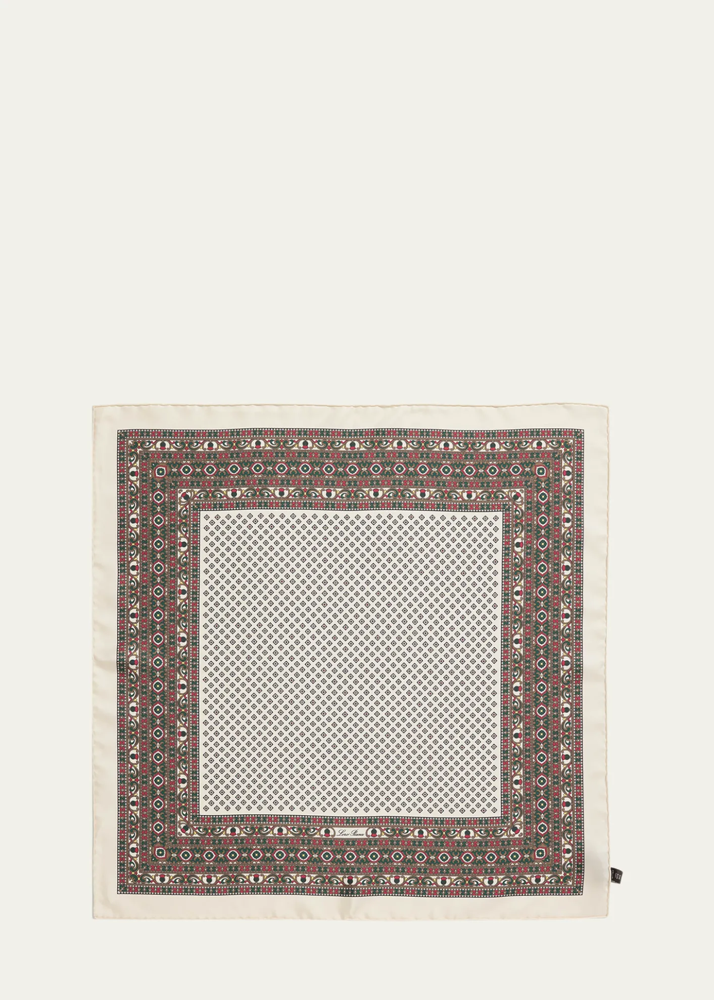 Loro PianaChaco Border Foulard Scarf