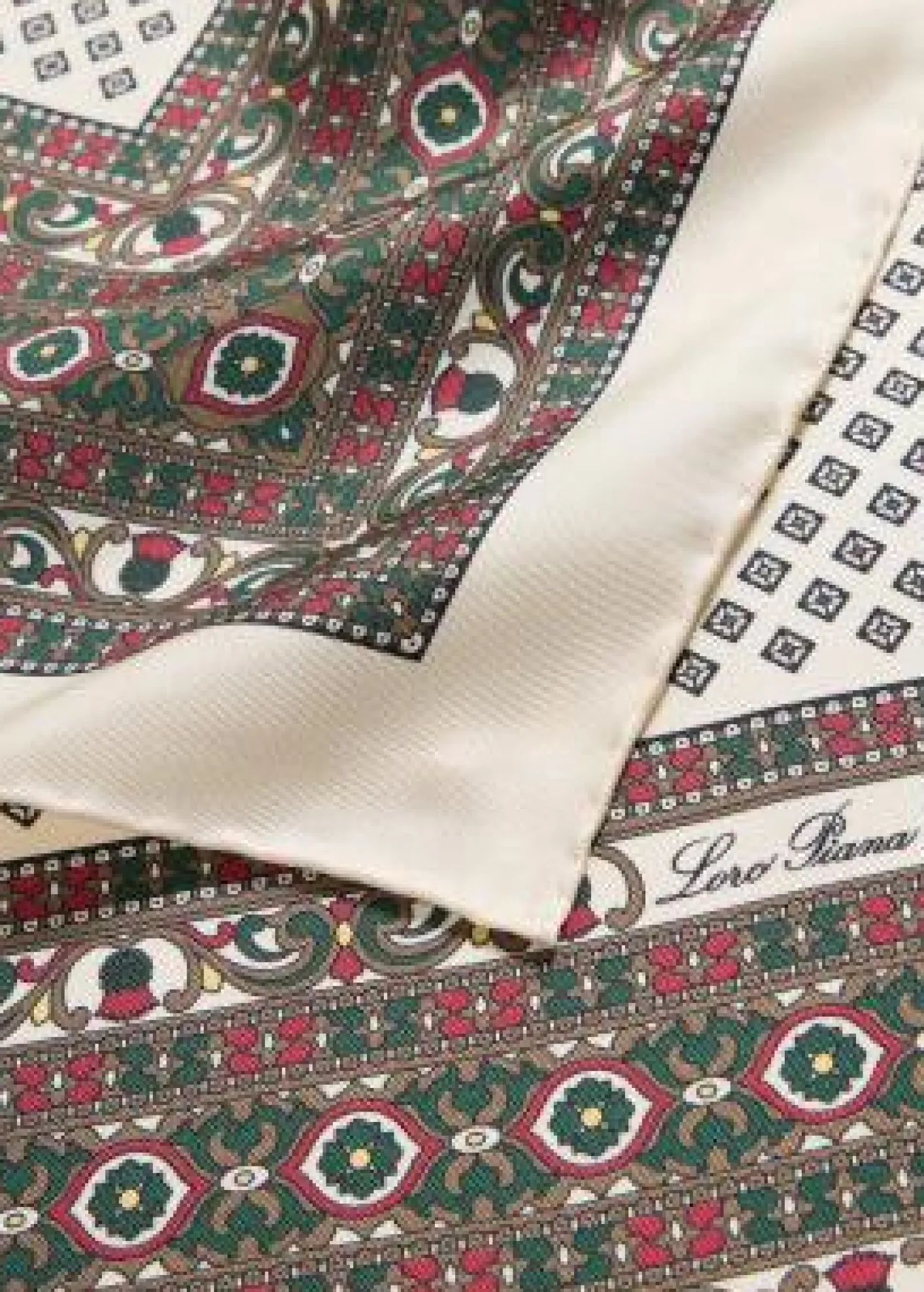 Loro PianaChaco Border Foulard Scarf