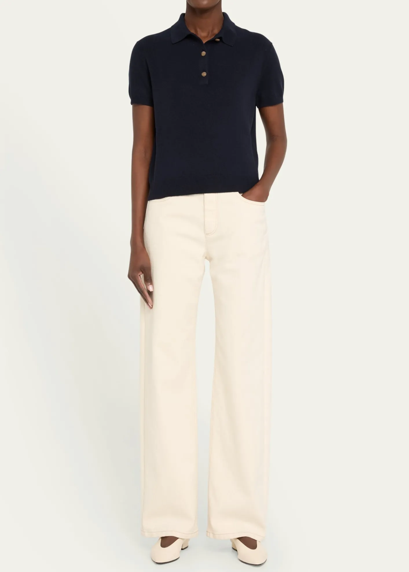 Loro PianaClassic Polo Baby Cashmere GG 12 Shirt
