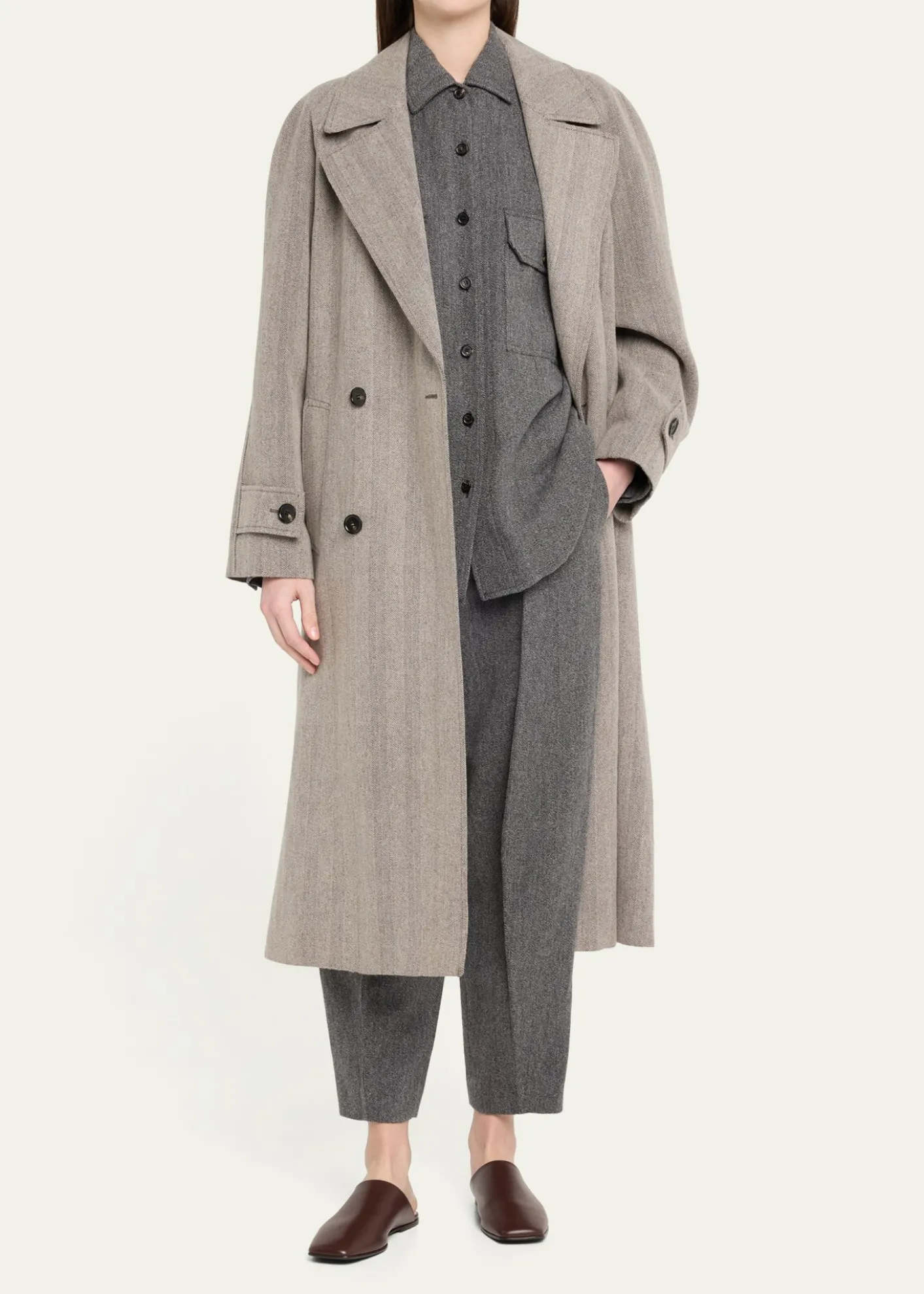 Loro PianaDan Tapered Wool Cashmere Trousers