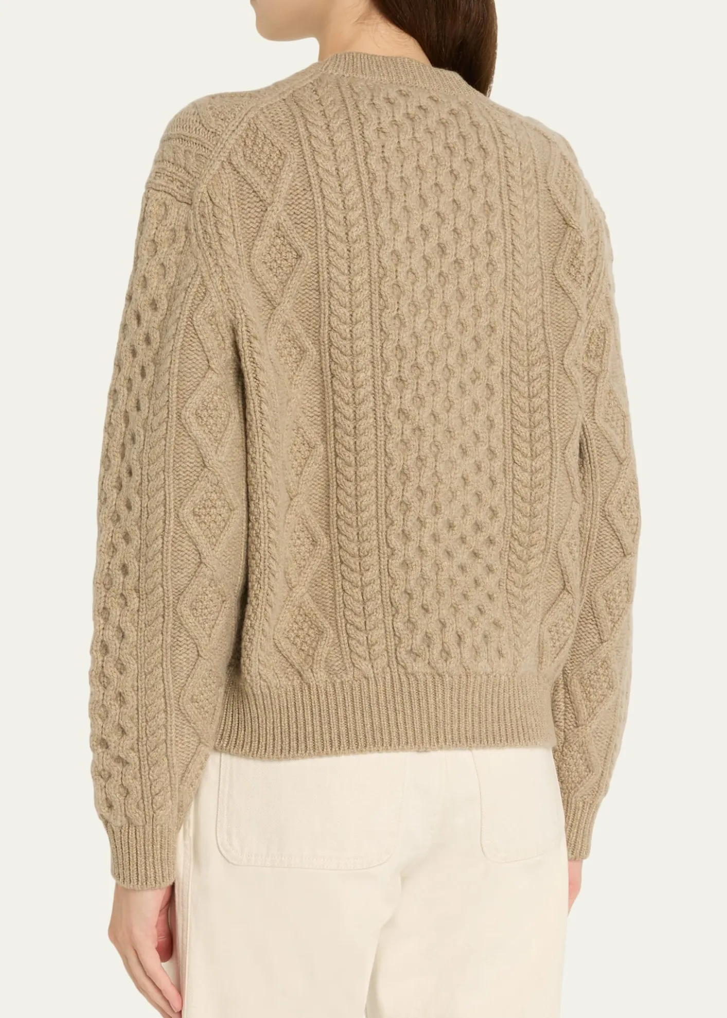 Loro PianaEyre Cashmere Fisherman Knit Crewneck Sweater