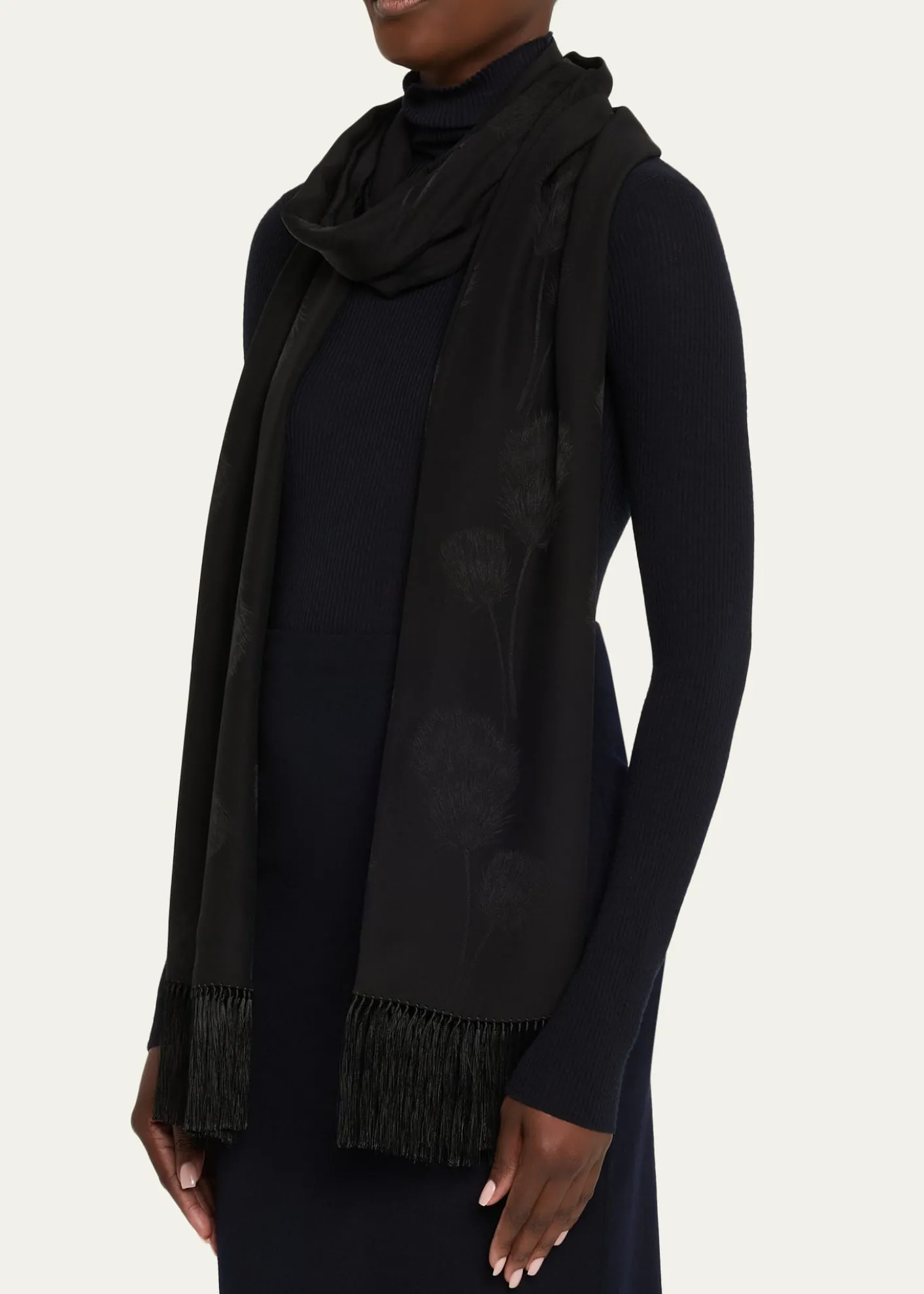 Loro PianaFine Cardo Silk Scarf