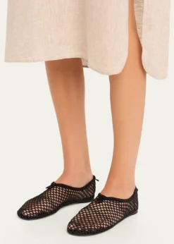 Loro PianaFloaty Fishnet Ballerina Flats