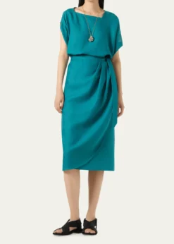 Loro PianaGaia Short Sleeve Asymmetric Linen Shirt