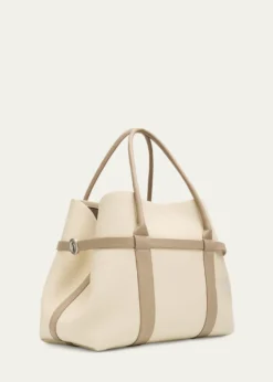 Loro PianaGhiera Large Leather Shopper Tote Bag