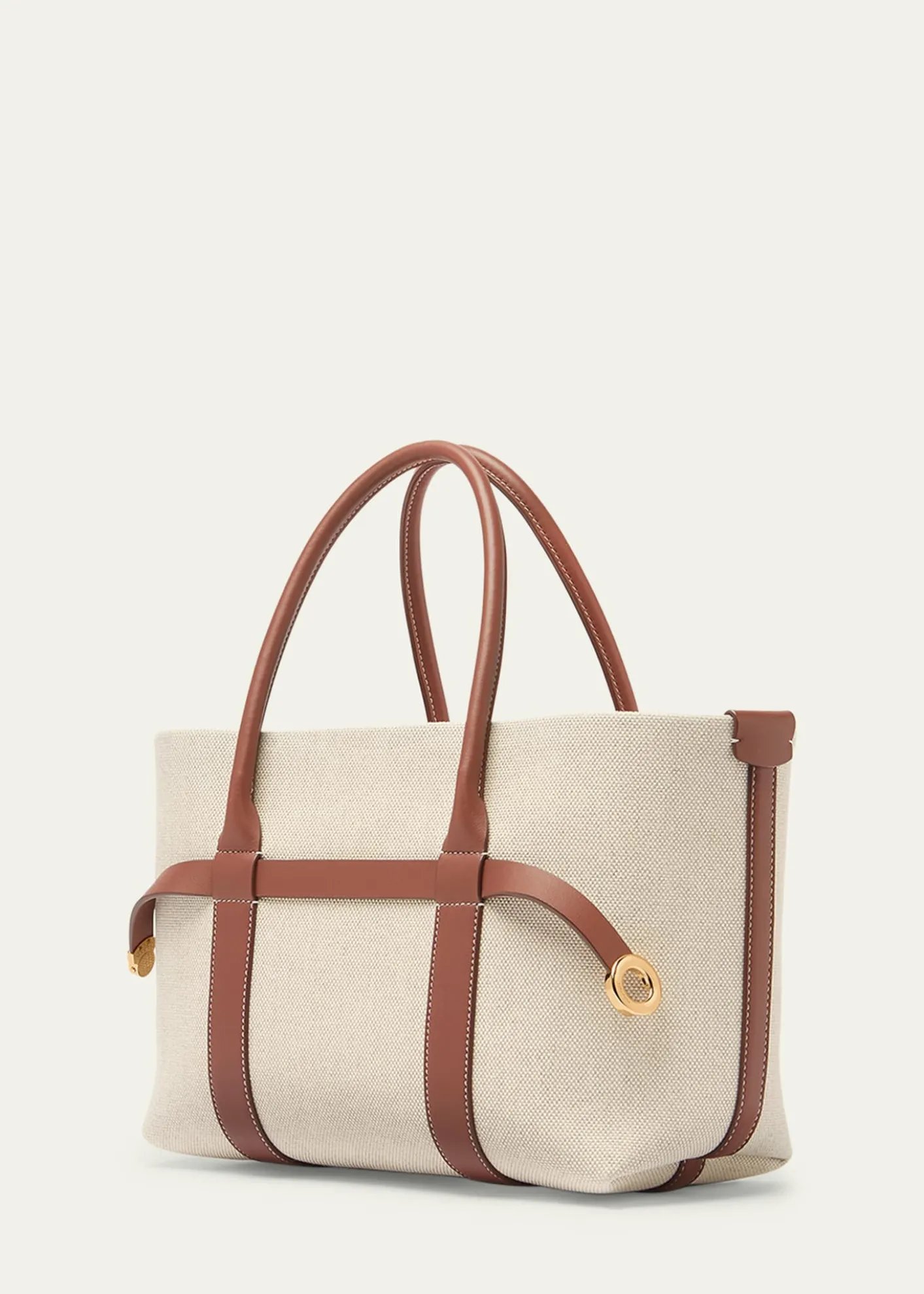 Loro PianaGhiera Small Canvas Shopper Tote Bag