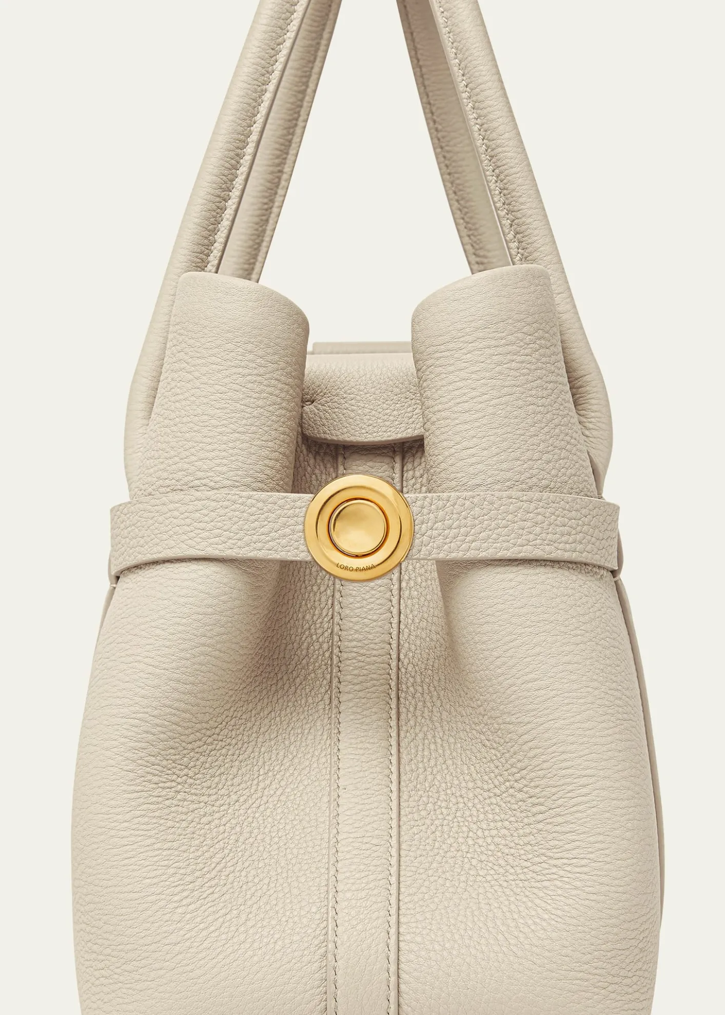 Loro PianaGhiera Small Leather Shopper Tote Bag