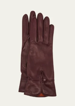 Loro PianaHelena Plonge Leather Gloves