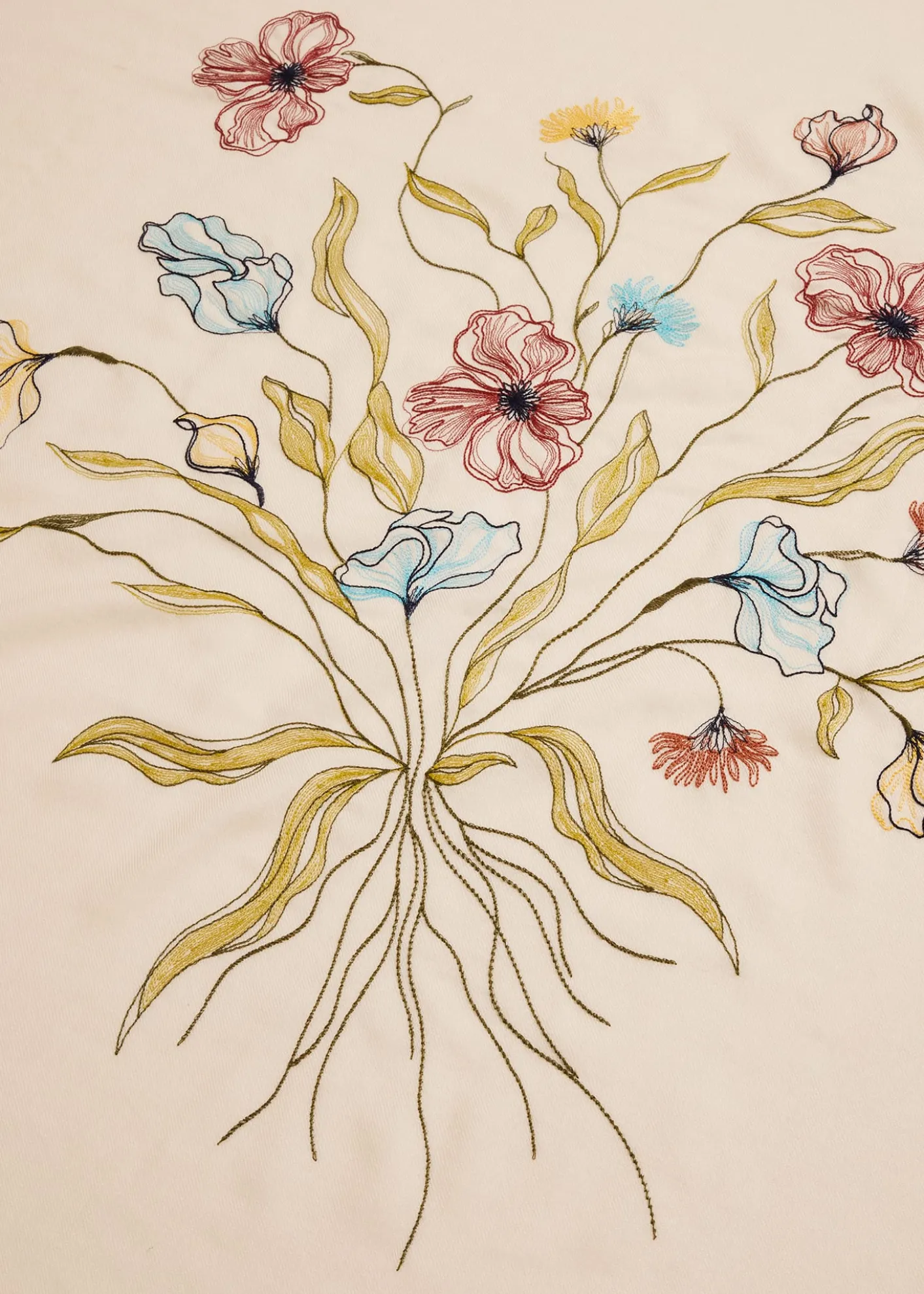 Loro PianaIl Bouquet Embroidered Cashmere Shawl