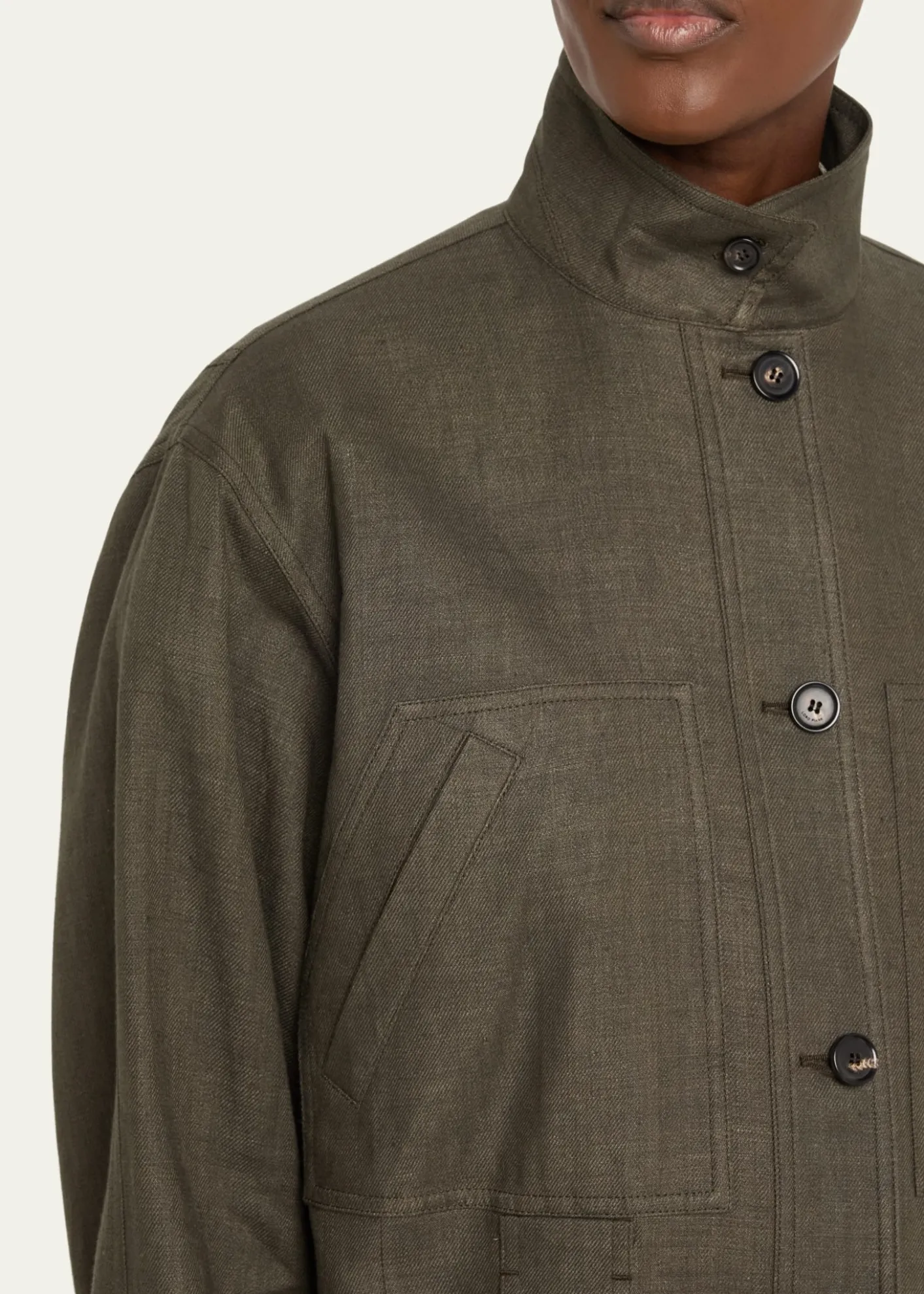 Loro PianaJaylon Structured Linen Wool Field Jacket
