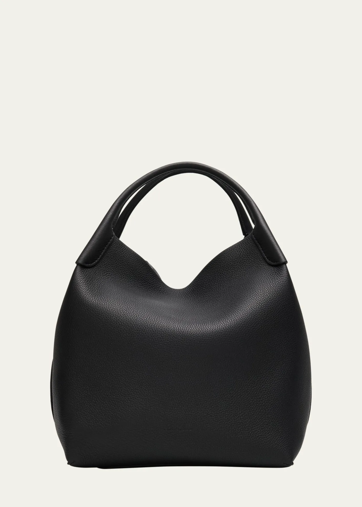 Loro PianaLarge Bale Fine-Grain Leather Bag