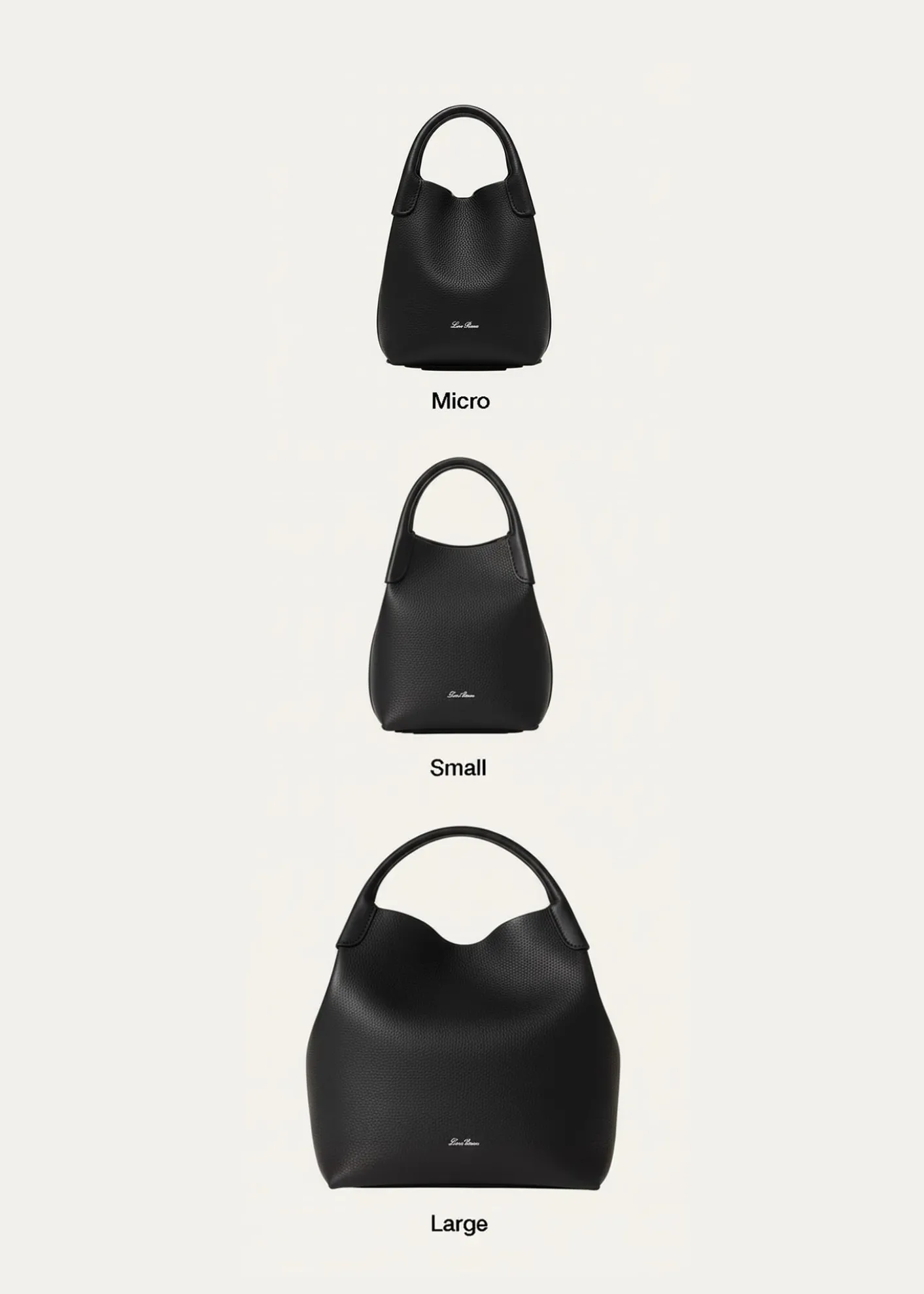 Loro PianaLarge Bale Fine-Grain Leather Bag