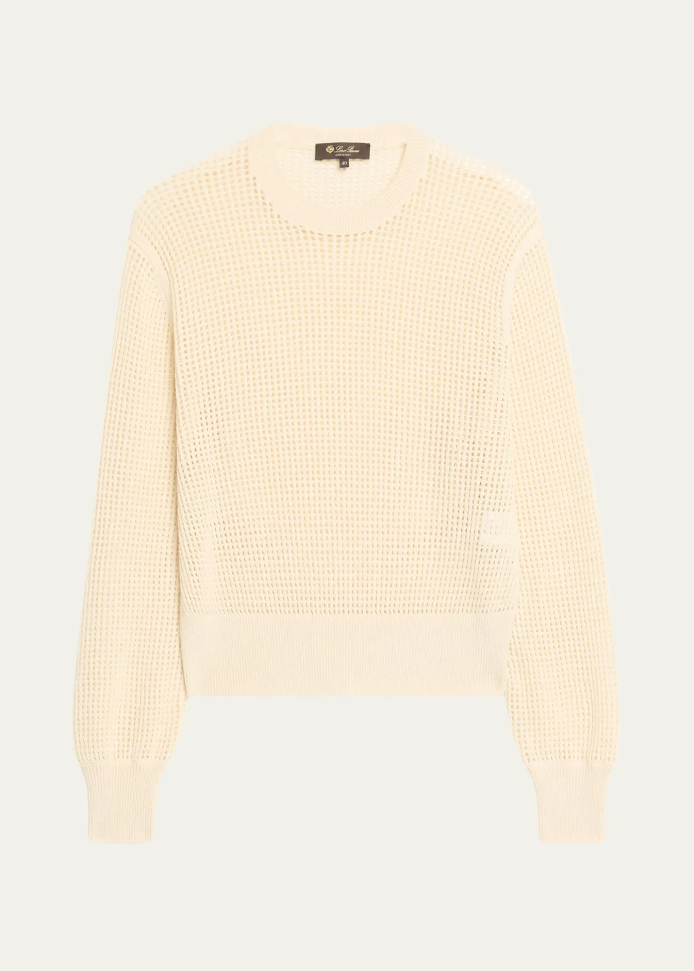 Loro PianaLenno Open Knit Cashmere GG 8 Sweater