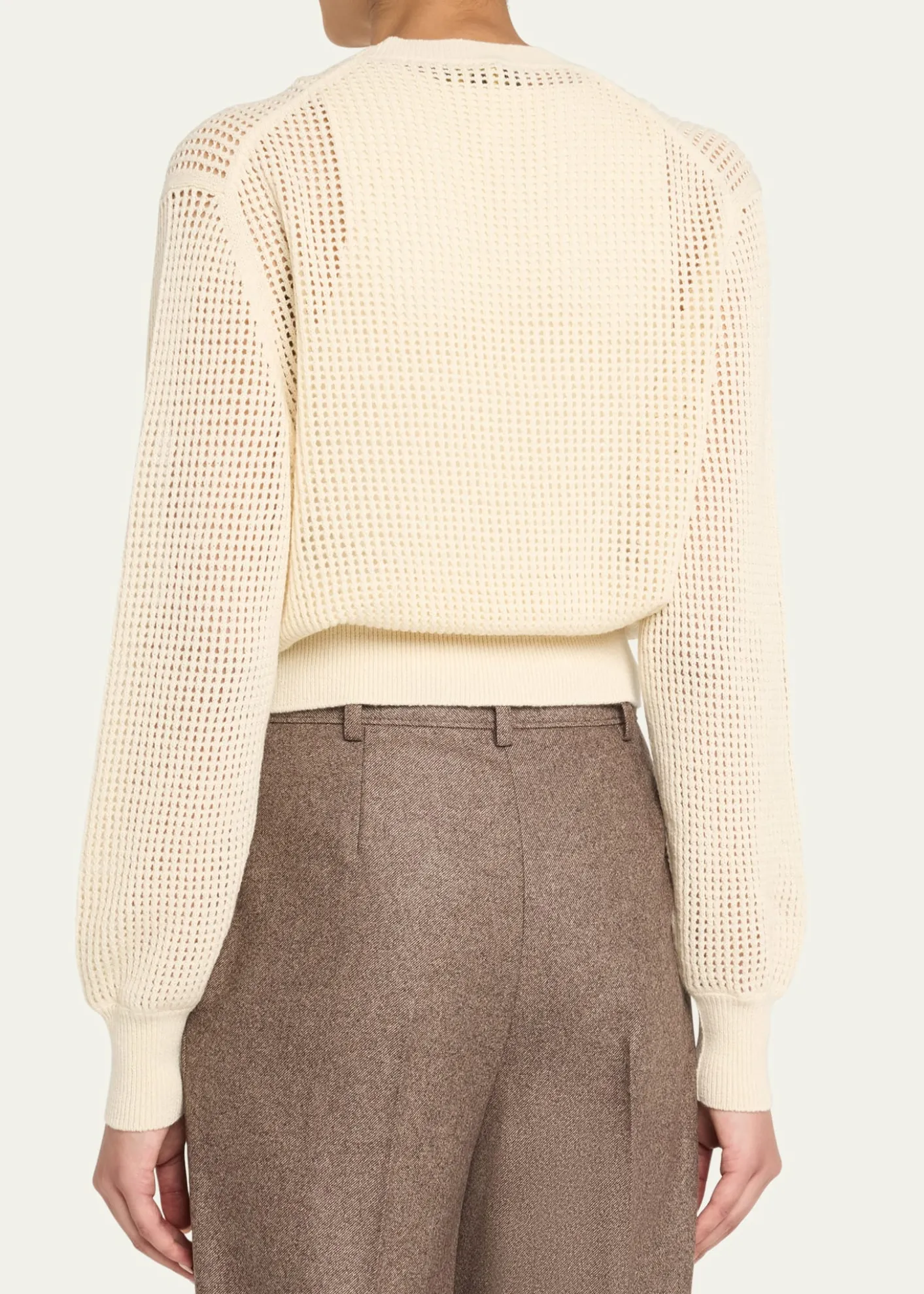 Loro PianaLenno Open Knit Cashmere GG 8 Sweater