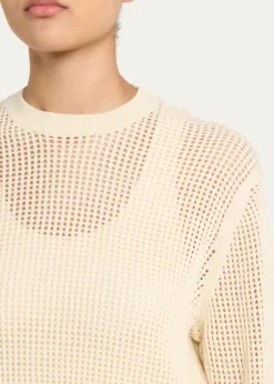 Loro PianaLenno Open Knit Cashmere GG 8 Sweater