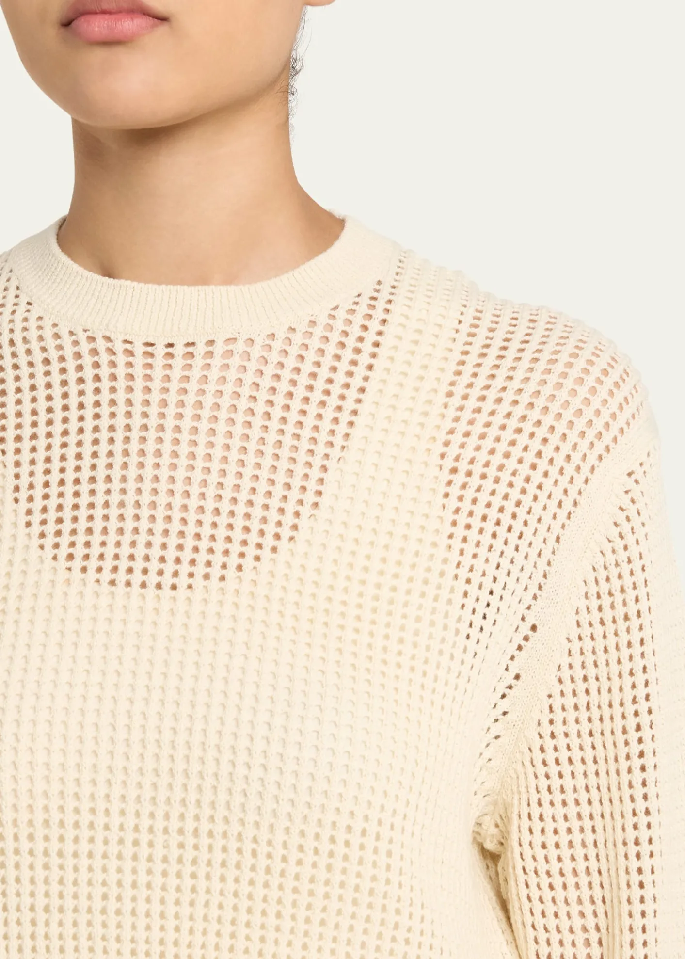 Loro PianaLenno Open Knit Cashmere GG 8 Sweater