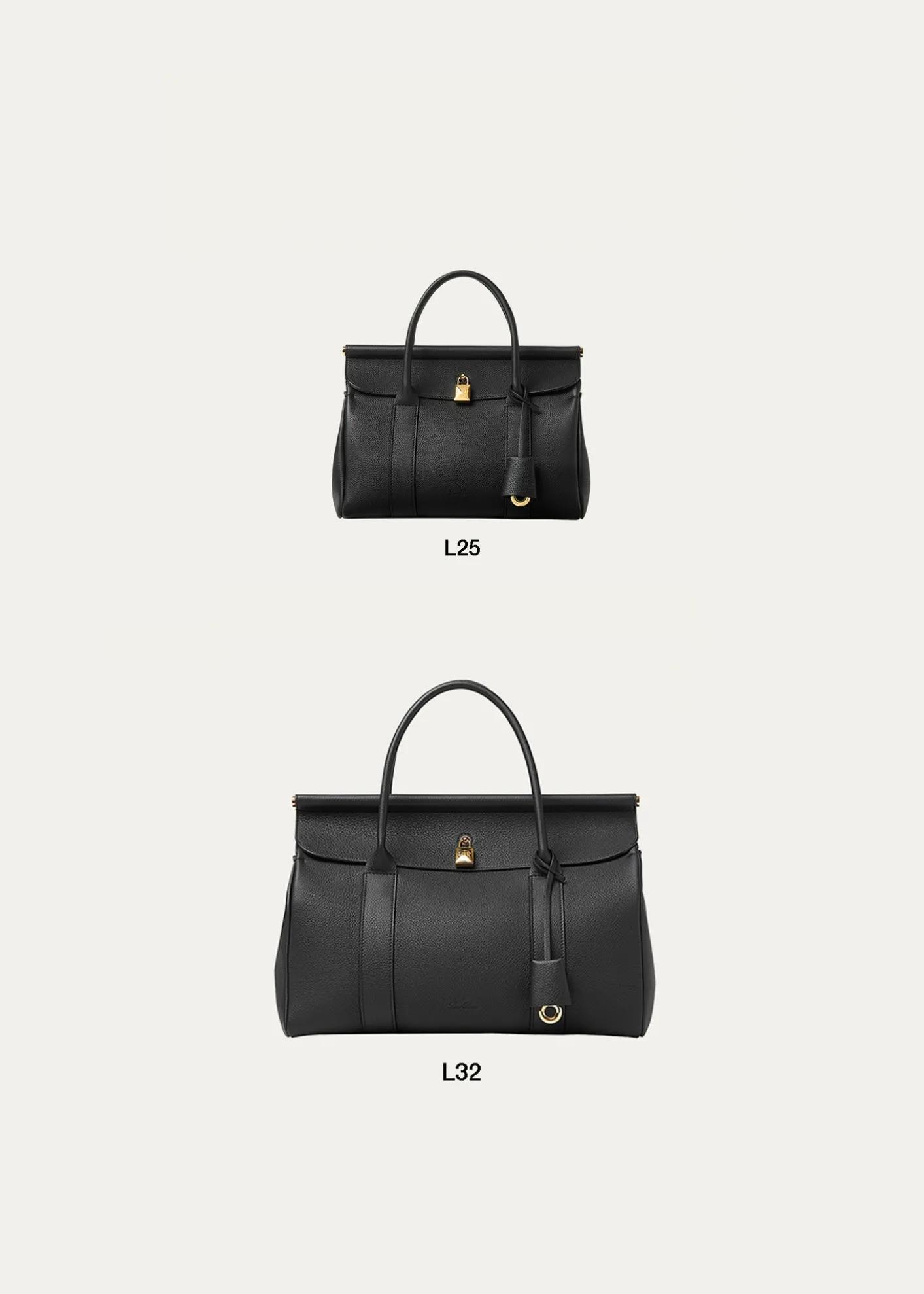 Loro PianaLoom 32 Grained Leather Top-Handle Bag
