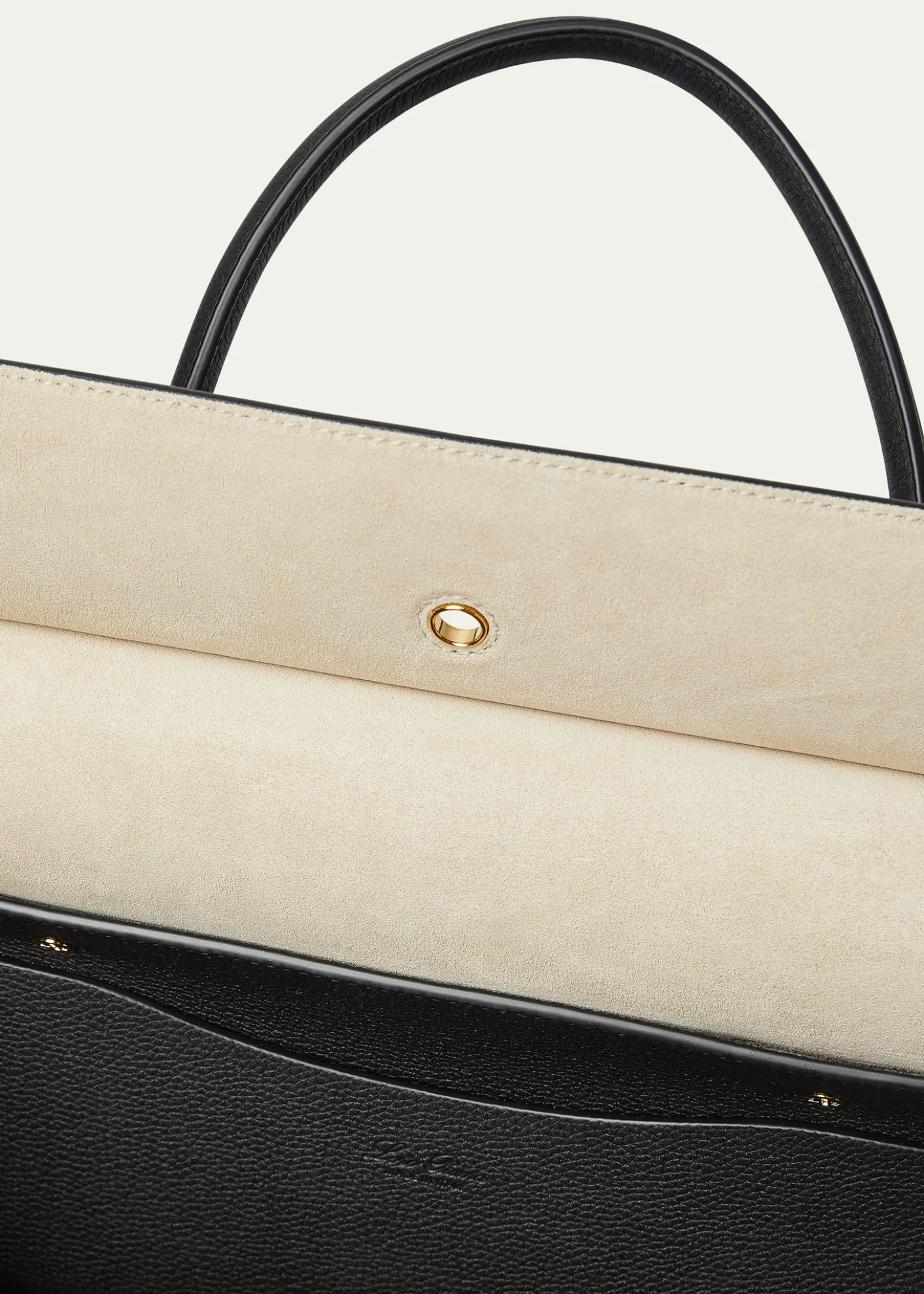 Loro PianaLoom 32 Grained Leather Top-Handle Bag