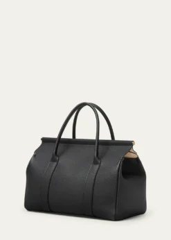Loro PianaLoom 32 Grained Leather Top-Handle Bag