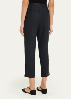 Loro PianaLouis Linen-Wool Cropped Trousers