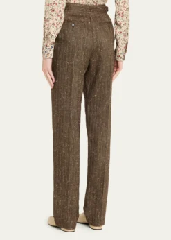 Loro PianaMalik Pleated Straight-Leg Trousers
