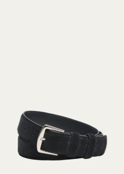 Loro PianaMen's Alsavel Suede Belt