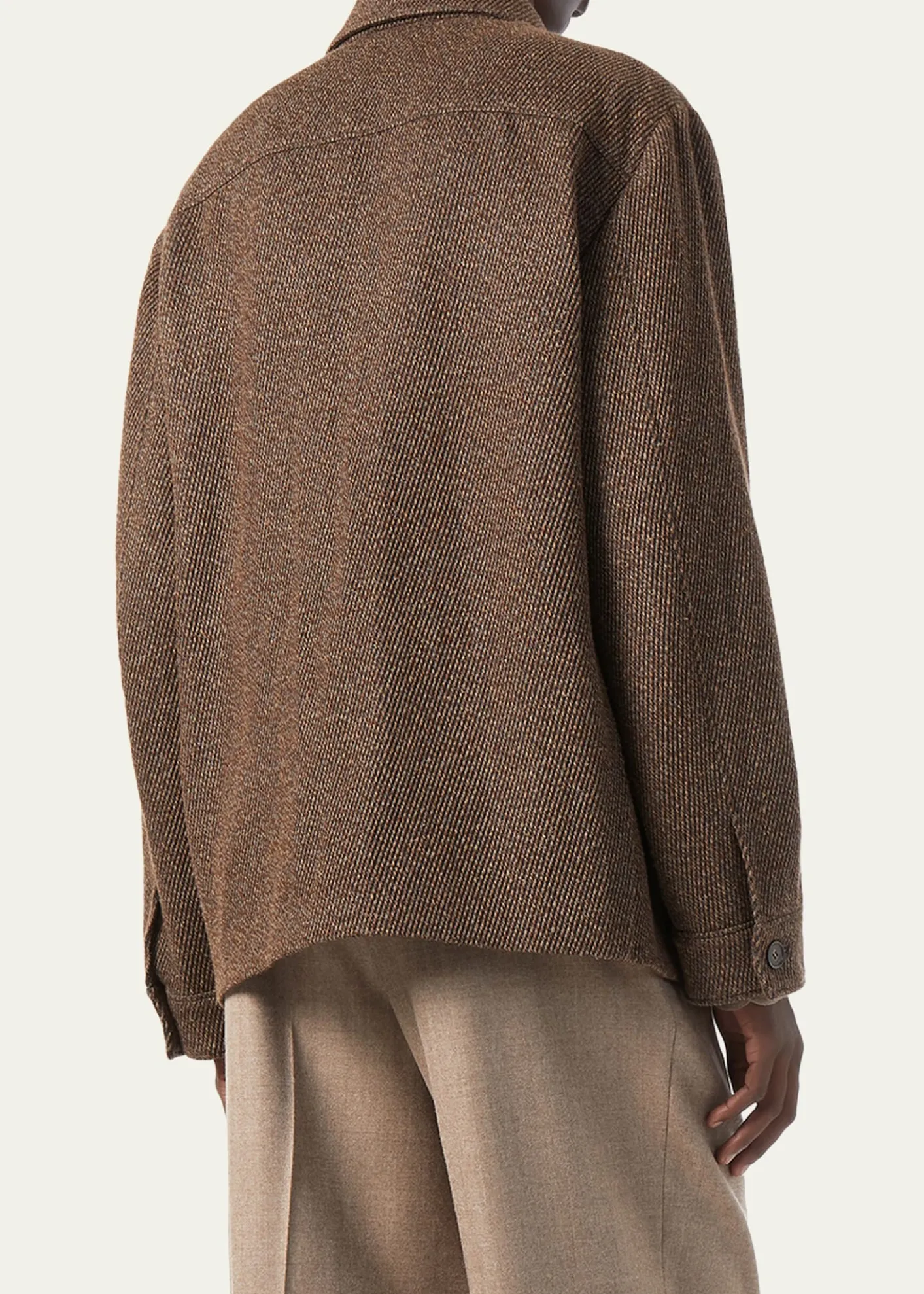 Loro PianaMen's Andover Cannete Flap-Pocket Caban Jacket