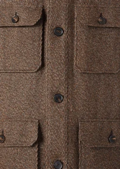 Loro PianaMen's Andover Cannete Flap-Pocket Caban Jacket