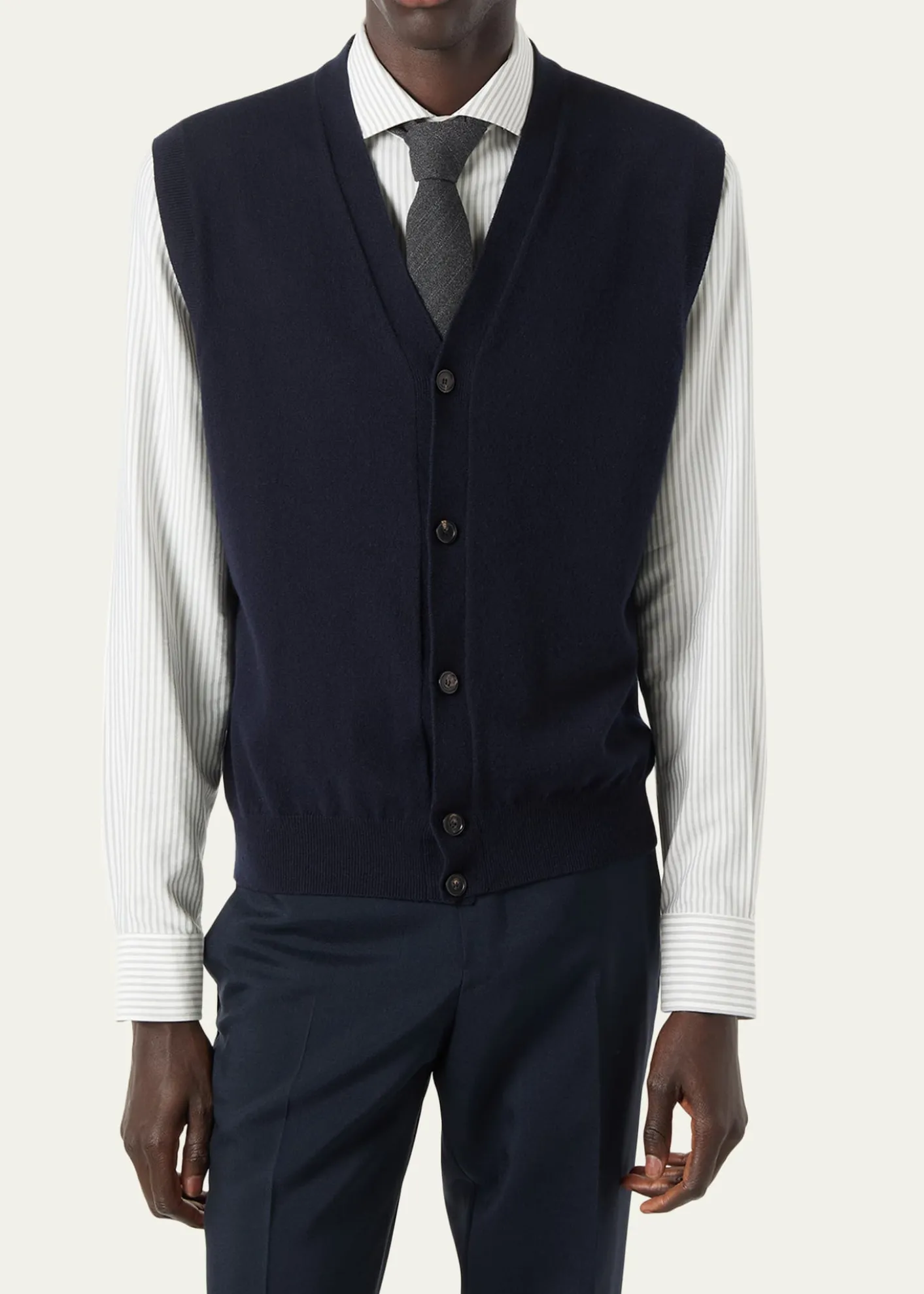 Loro PianaMen's Baby Cashmere Knit Classic-Fit Vest