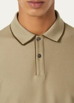 Loro PianaMen's Brentwood Tipped Jersey Pique Polo Shirt