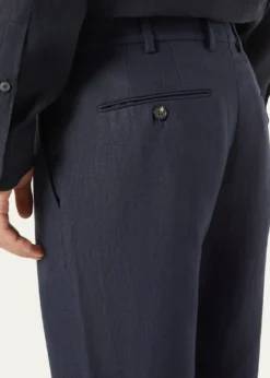Loro PianaMen's Carlo Antigua Flax Trousers