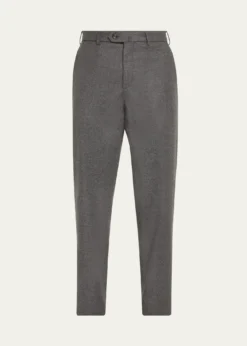 Loro PianaMen's Carlo Cashmere Flannel Trousers