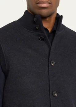 Loro PianaMen's Cashmere Button-Up Vest