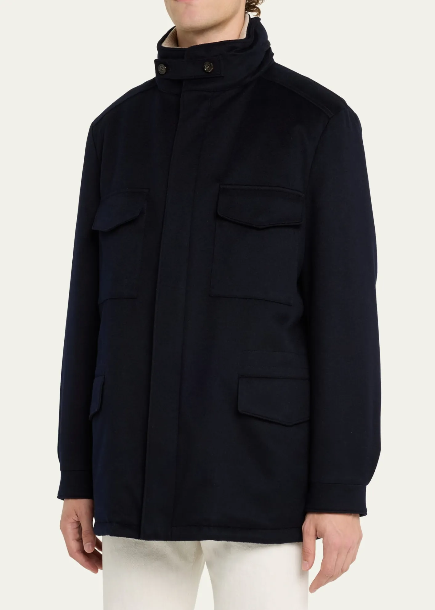 Loro PianaMen's Cashmere Storm System Traveller Jacket