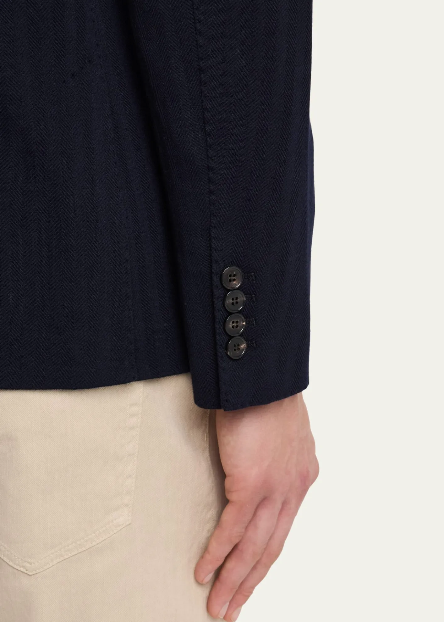 Loro PianaMen's Chevron Wool Sport Coat