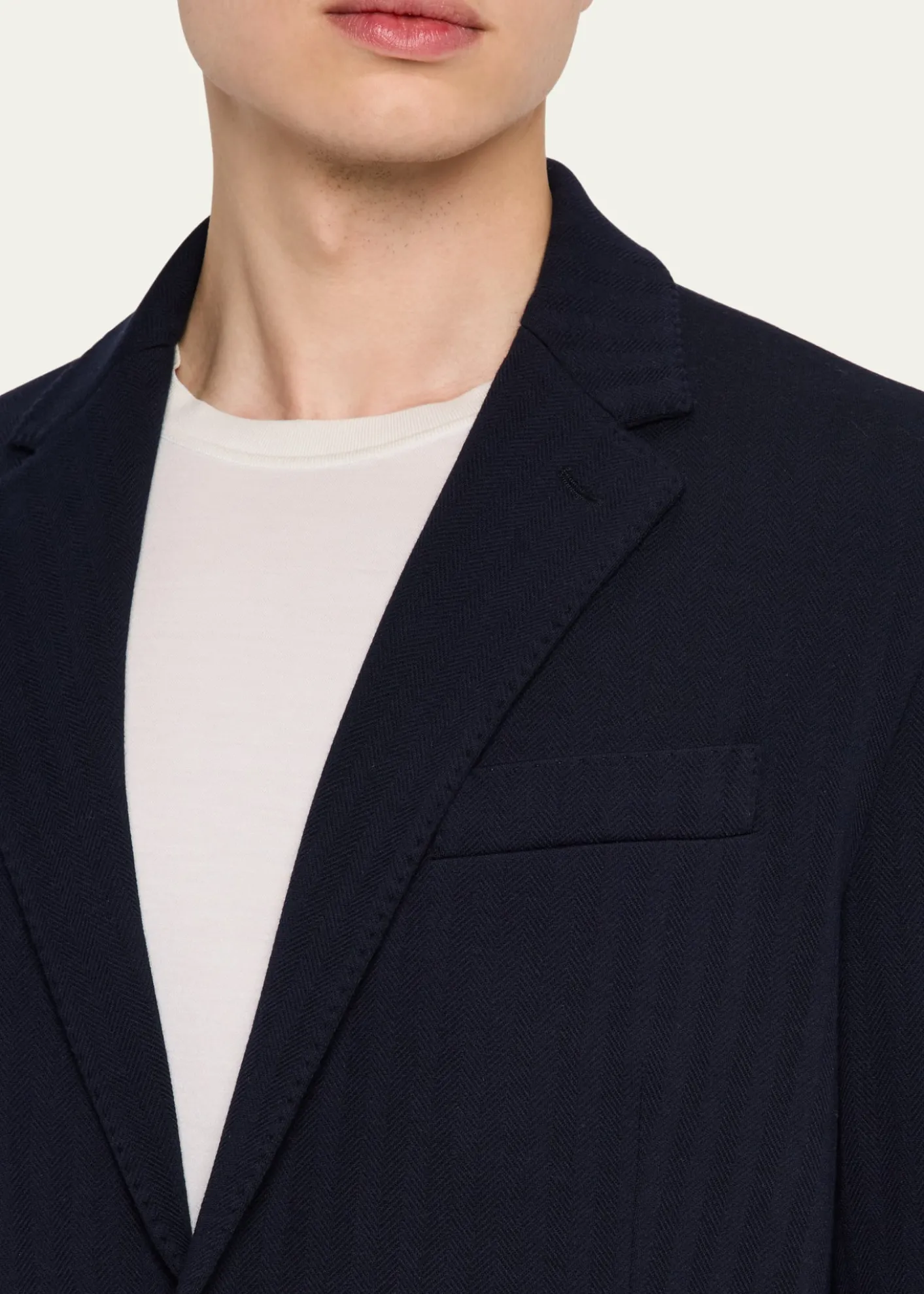Loro PianaMen's Chevron Wool Sport Coat