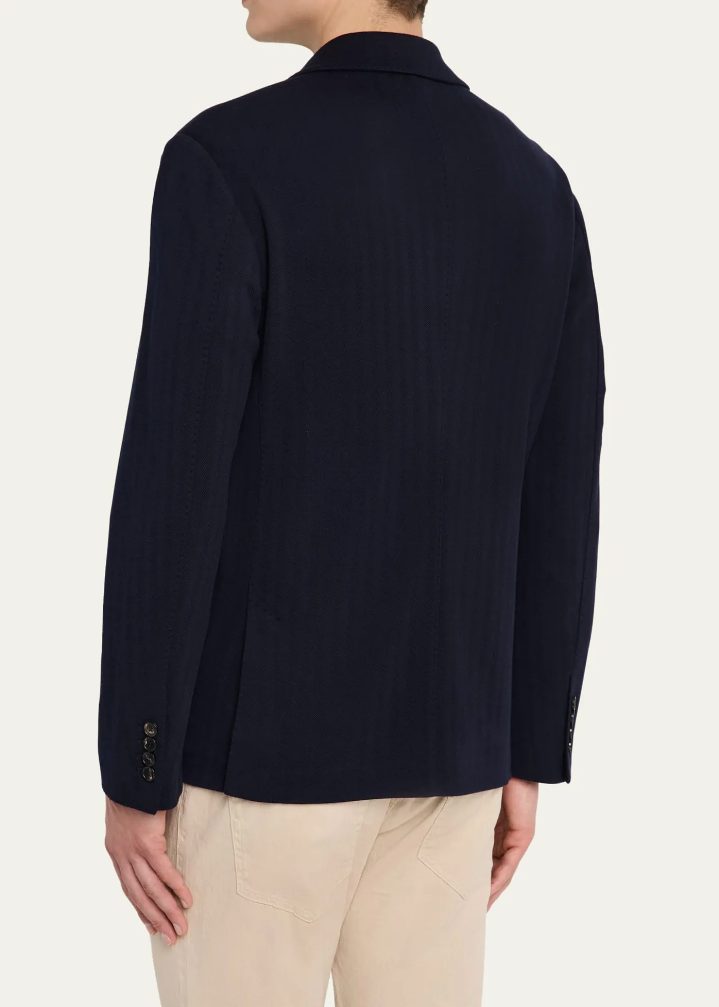 Loro PianaMen's Chevron Wool Sport Coat