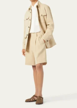 Loro PianaMen's Clem Summer Linen and Silk Shirt Jacket