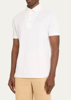 Loro PianaMen's Cotton Pique Polo Shirt