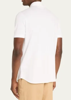 Loro PianaMen's Cotton Pique Polo Shirt