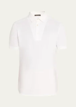 Loro PianaMen's Cotton Pique Polo Shirt
