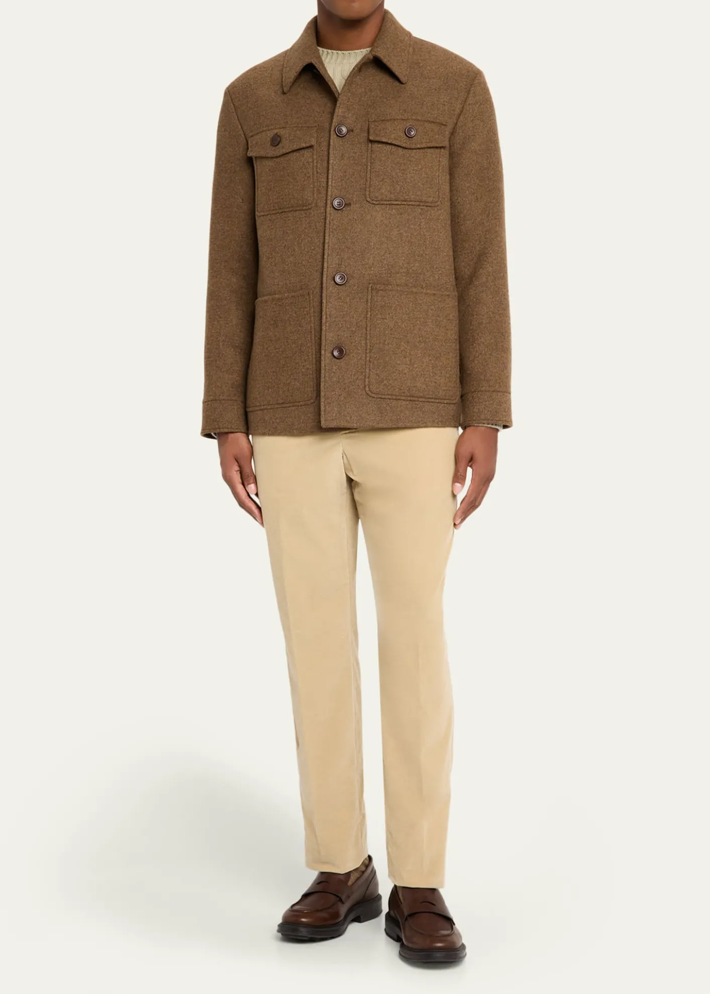 Loro PianaMen's Devis Caban Wish® Wool and Cashmere Jacket