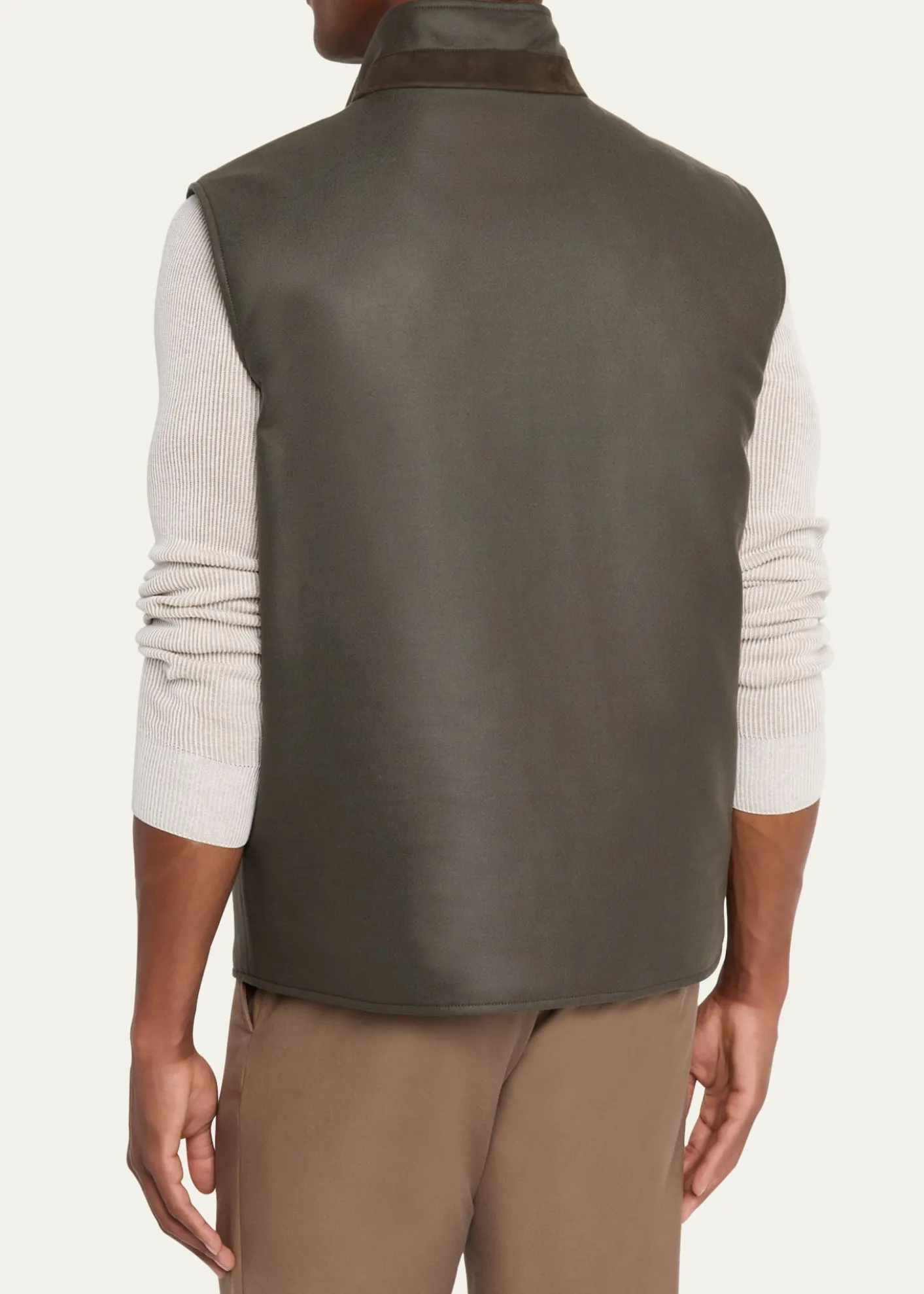 Loro PianaMen's Grian Gifts of Kings Reversible Full-Zip Vest