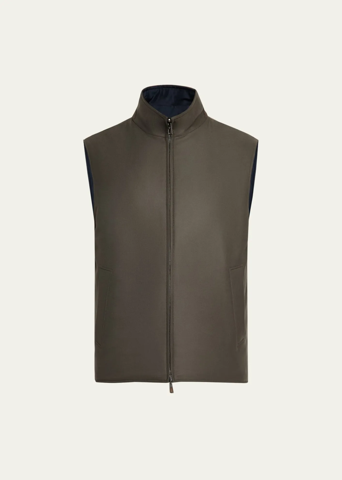 Loro PianaMen's Grian Gifts of Kings Reversible Full-Zip Vest