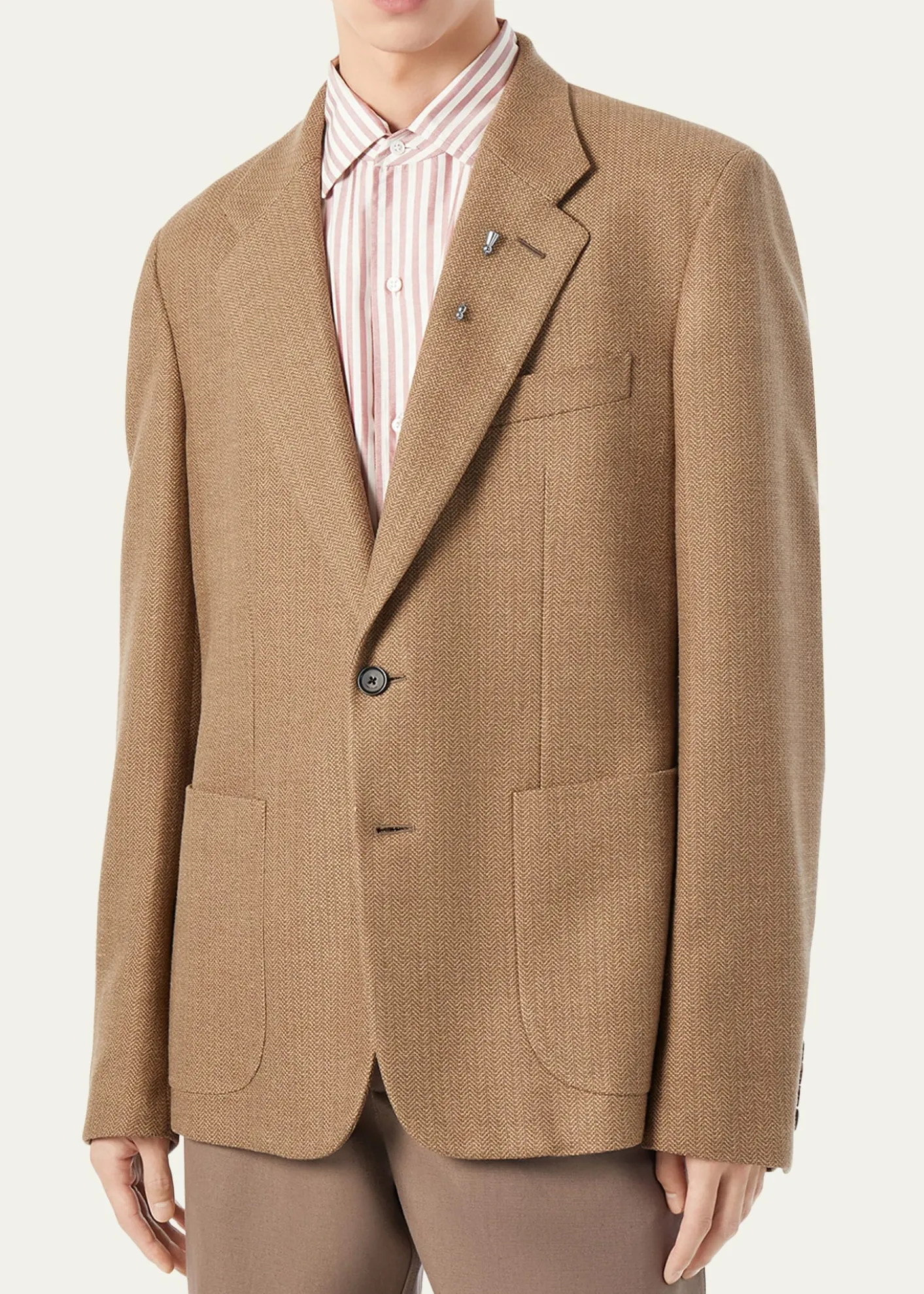 Loro PianaMen's Hedland Silk Notch-Lapel Single-Breasted Blazer