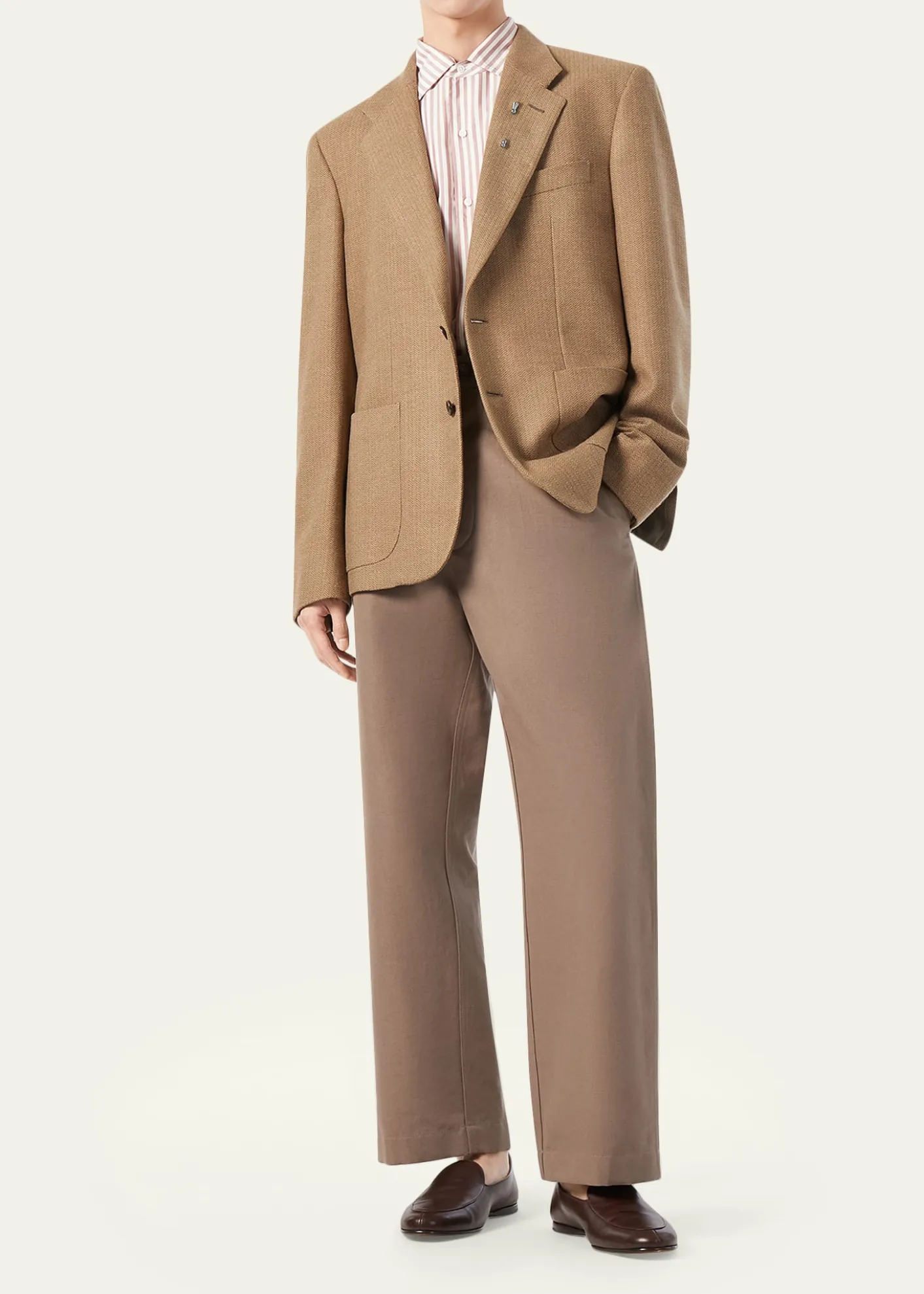 Loro PianaMen's Hedland Silk Notch-Lapel Single-Breasted Blazer