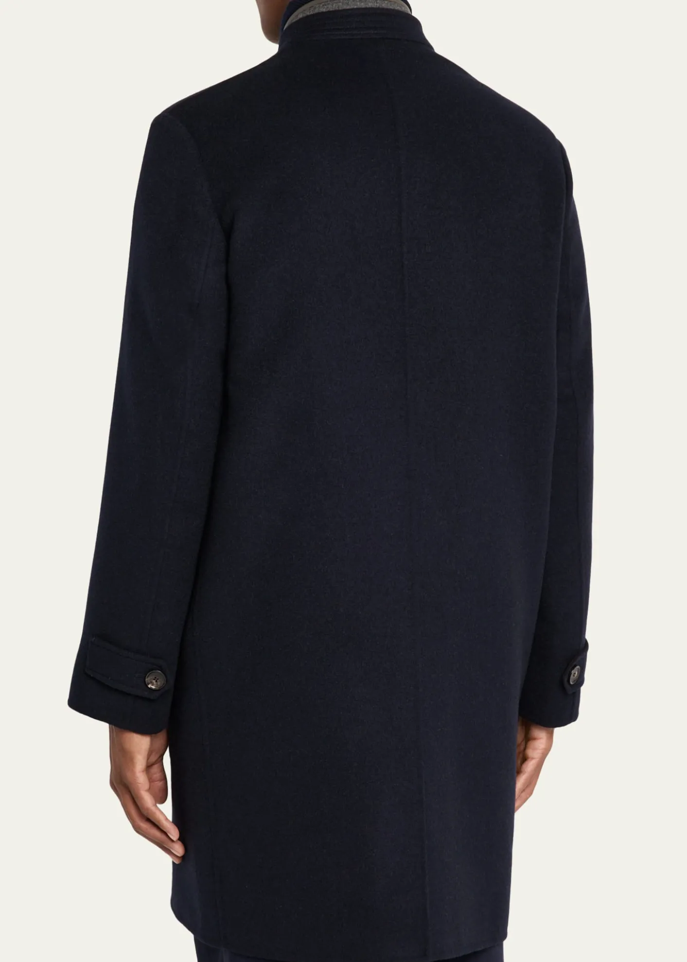Loro PianaMen's Javier Double Knit Cashmere Rain Overcoat