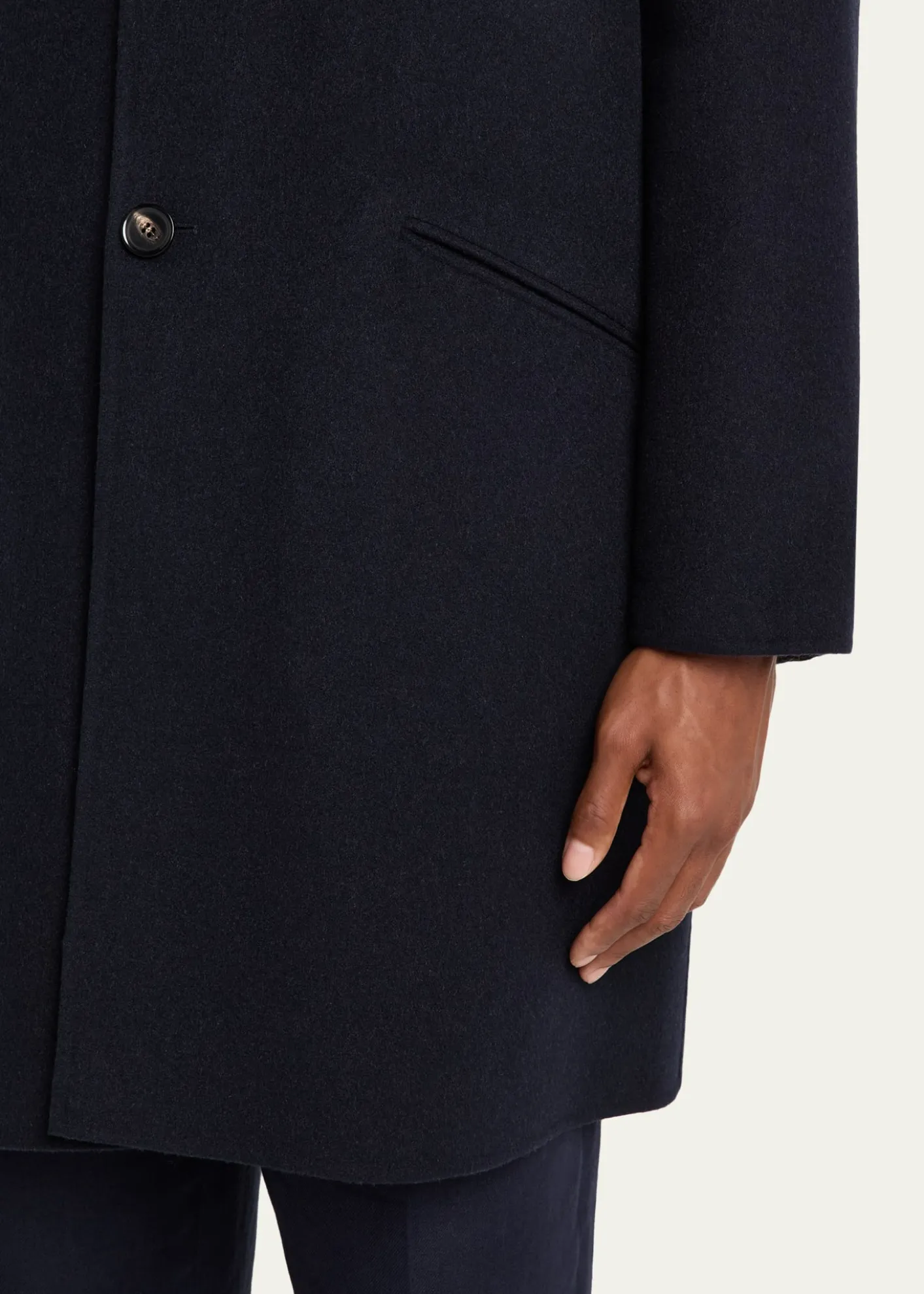 Loro PianaMen's Javier Double Knit Cashmere Rain Overcoat