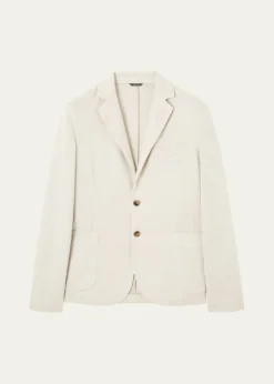 Loro PianaMen's Linen and Wool Pique Single-Breasted Sport Coat